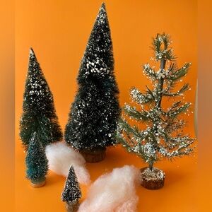 Christmas village trees